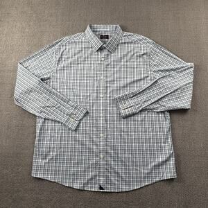 UNTUCKit Shirt Adult 2XL XXL Check Button Up Long Sleeve Casual Preppy Men's